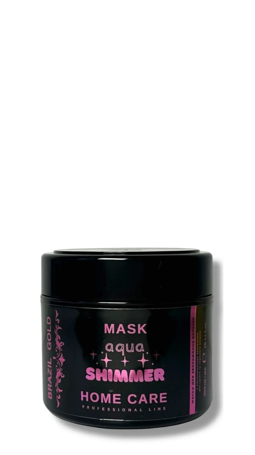 Маска для зволоження сухого та пористого волосся Brazil Gold Home Care Aqua Shimmer Mask 300ml 
