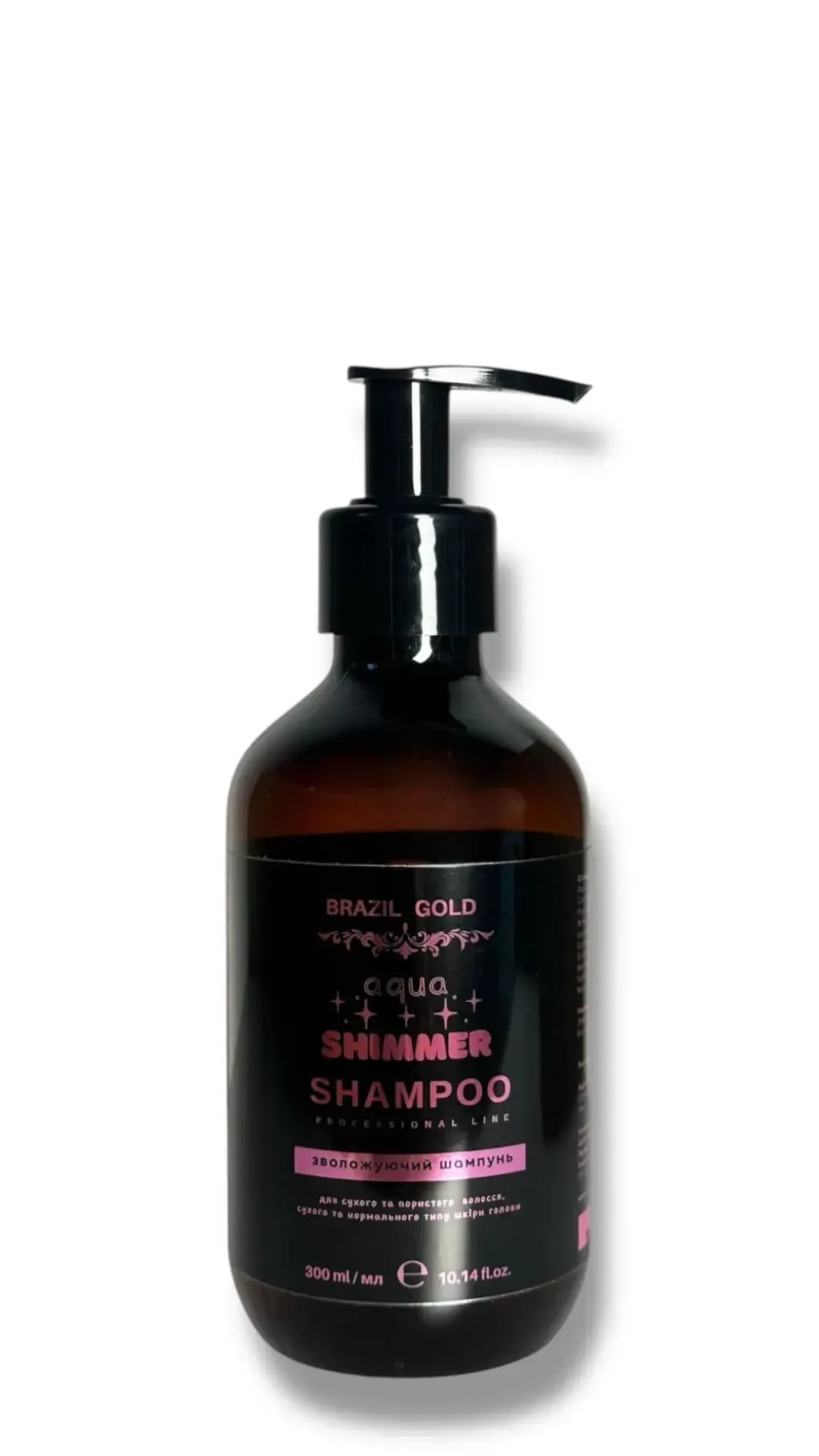 Зволожуючий шампунь для сухого та пористого волосся Brazil Gold Home Care Aqua Shimmer 300ml 