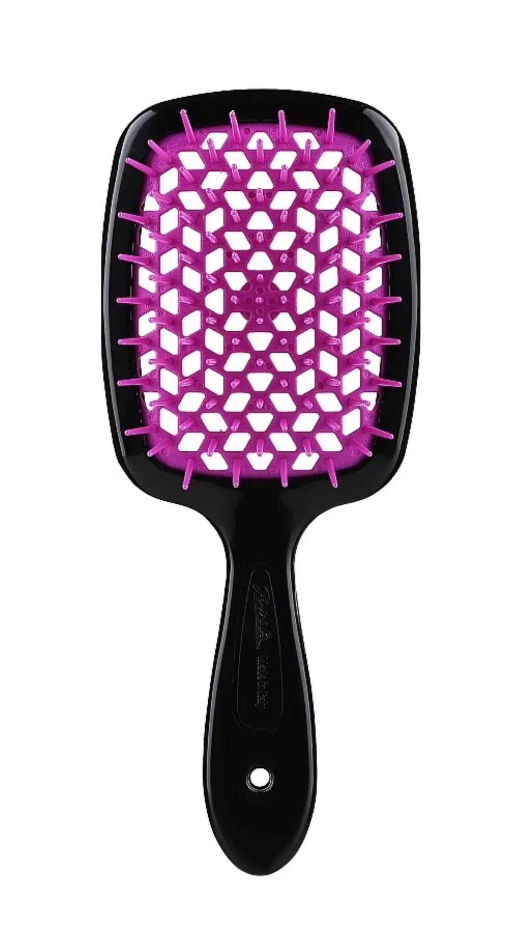Гребінець Janeke Superbrush Standart ЧОРИНИЙ З ФІОЛЕТОВИМ