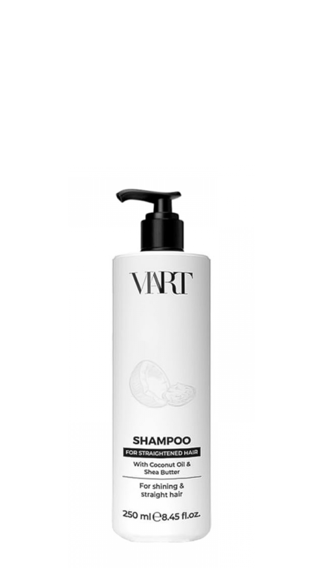 Шампунь для випрямленного волосся з кокосовою олією та маслом ши Viart 