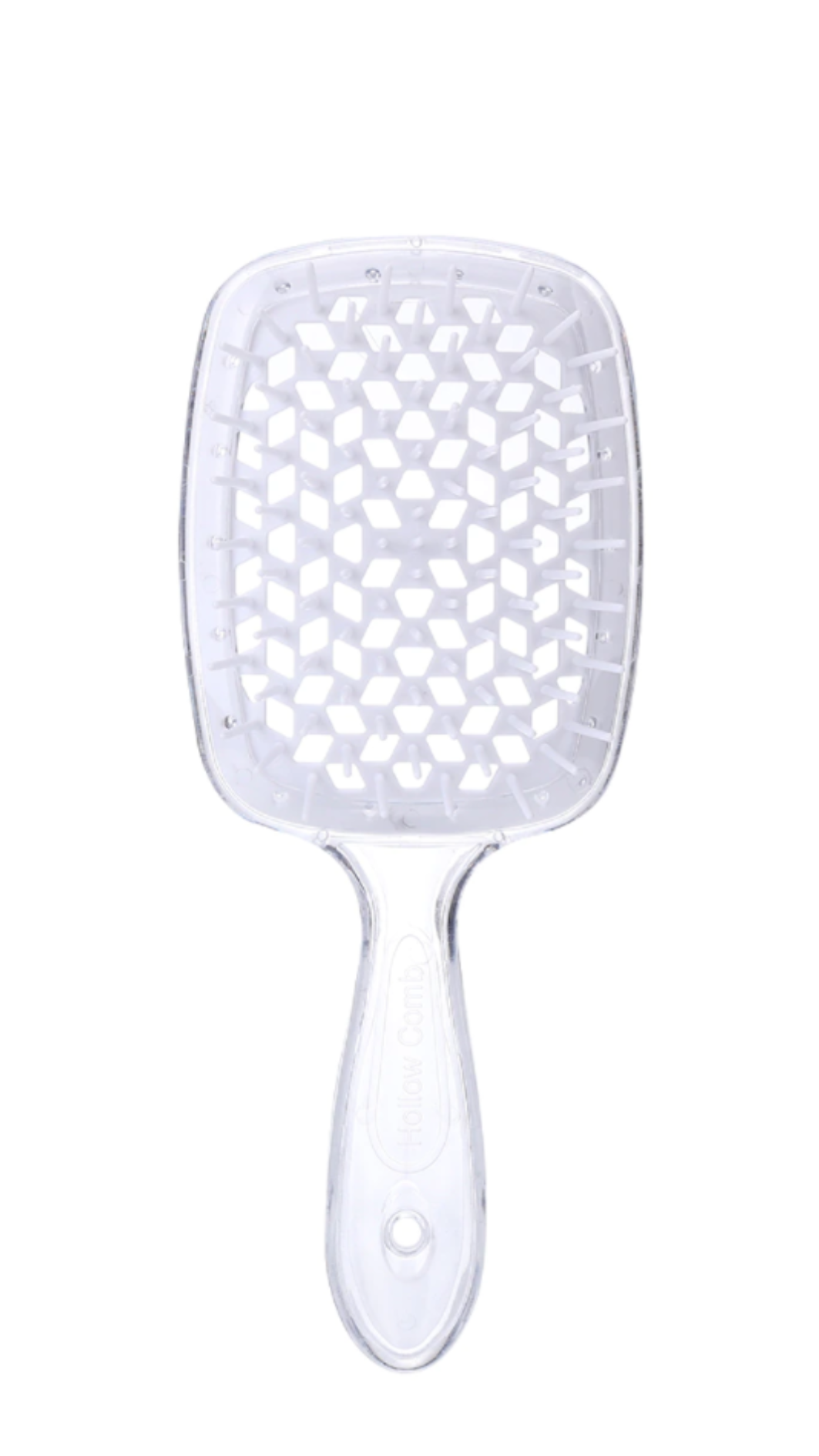 Гребінець HOLLOW COMB ПРОЗОРИЙ З БІЛИМ