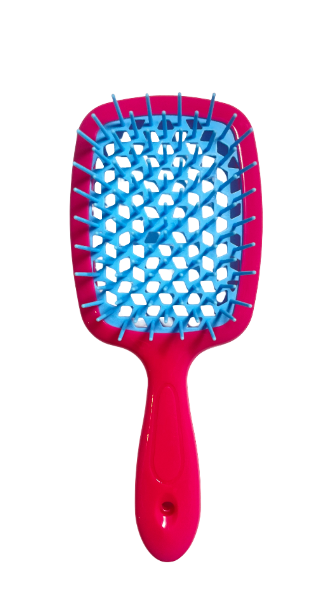 Гребінець HOLLOW COMB МАЛИНОВИЙ З БЛАКИТНИМ