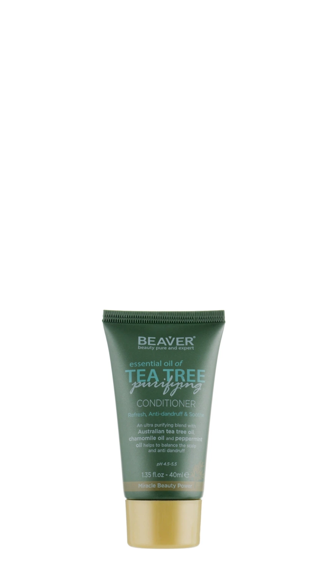 Зміцнюючий кондиціонер для волосся з олією Чайного дерева BEAVER Essential Oil of Tea Tree 