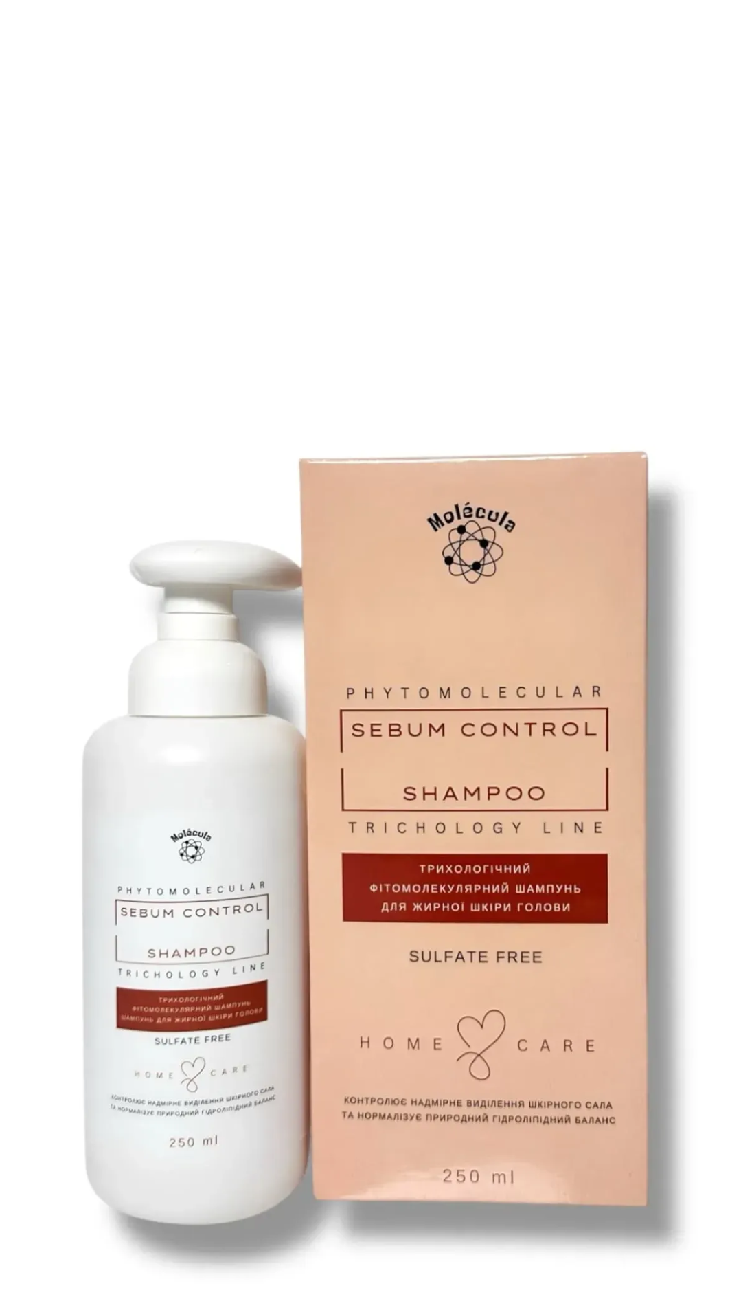 Шампунь для жирної шкіри голови Sebum Control Molecula 250ml