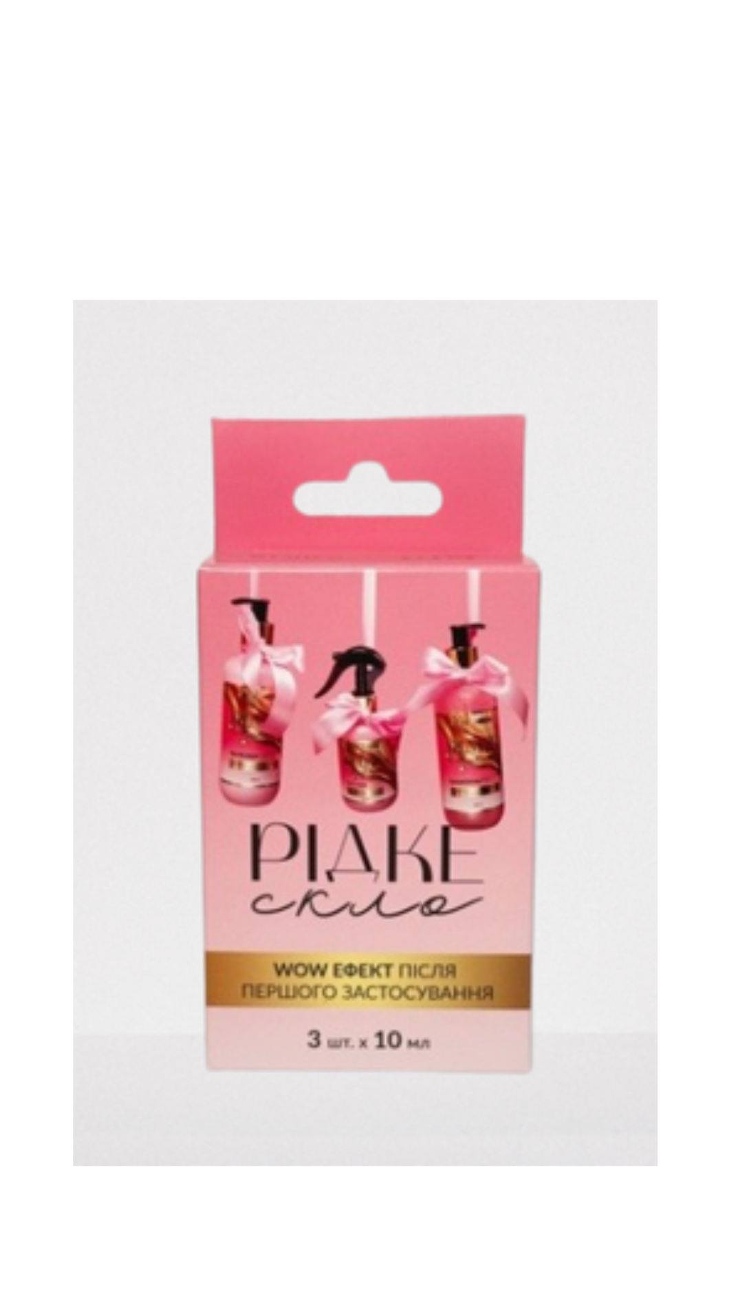 Набір саше догляду за волоссям "Рідке скло" SOIKA & GTM, 3х10 мл 