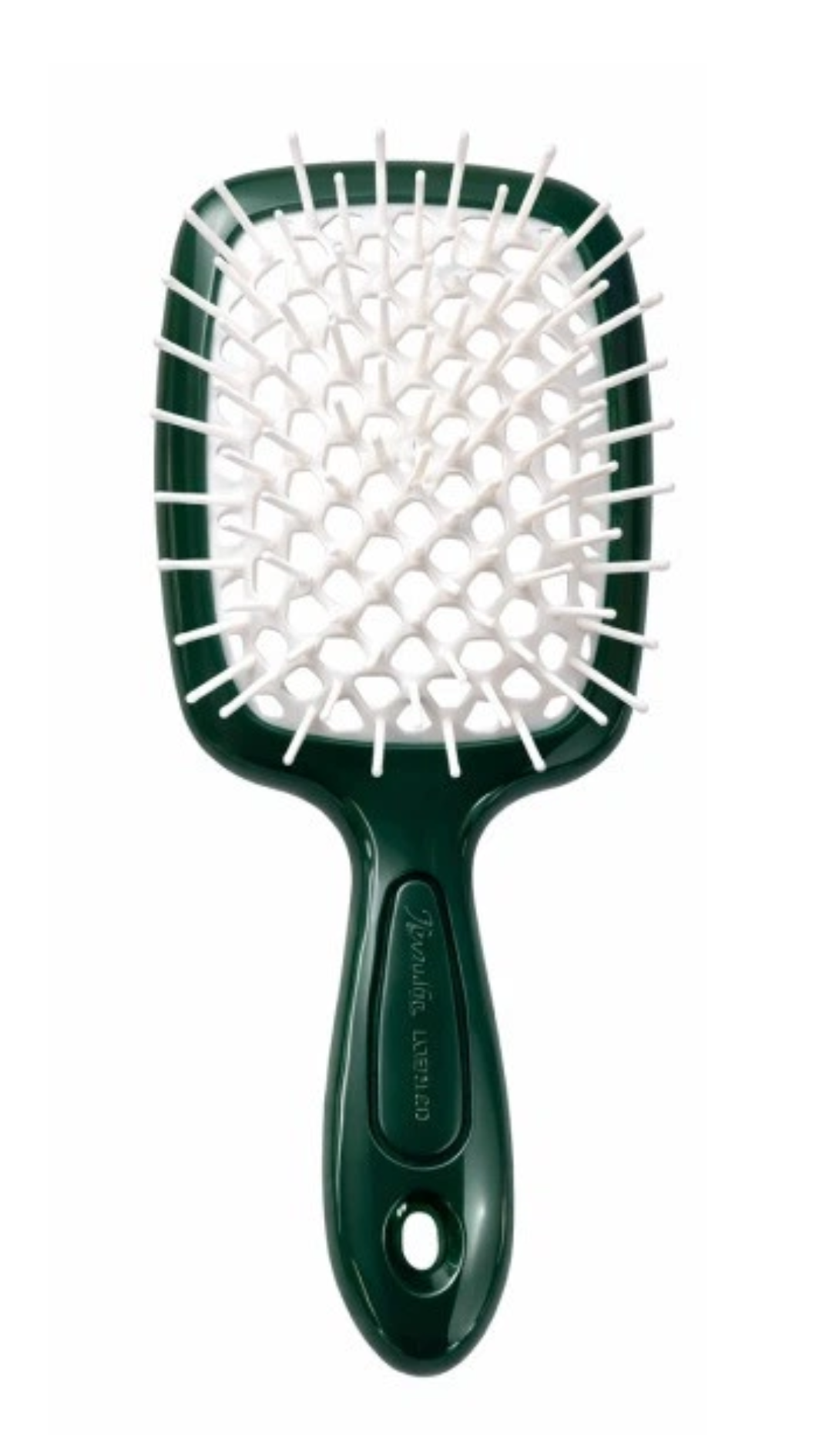 Гребінець Janeke Superbrush Standart СМАРАГДОВИЙ З БІЛИМ