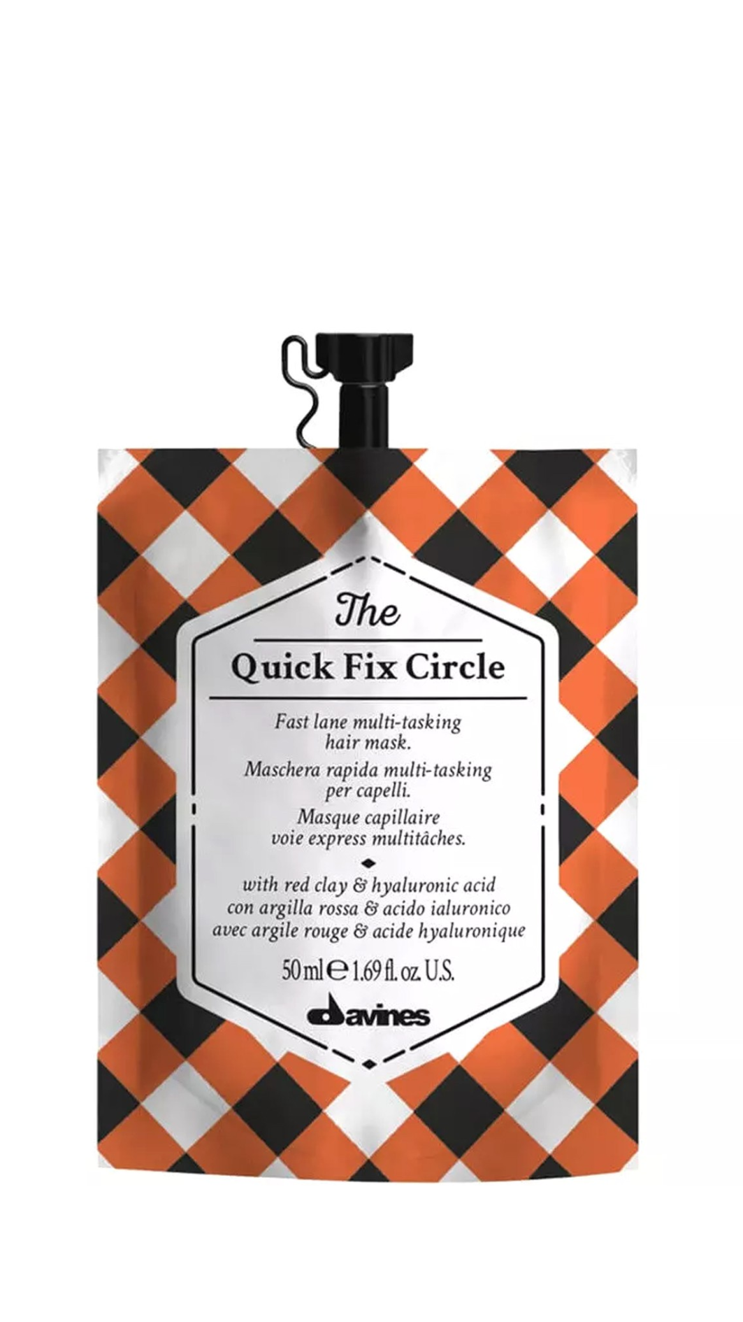 Маска Davines THE QUICK FIX CIRCLE для миттєвого зволоження та розгладження 