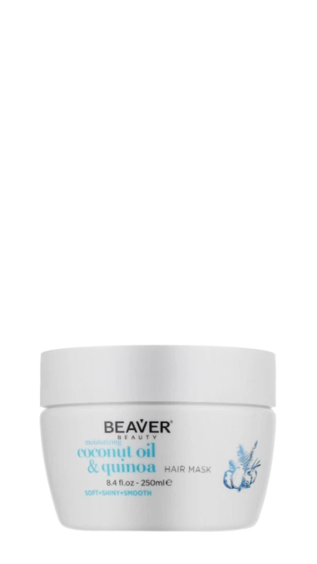 Зволожуюча маска для сухого і пористого волосся BEAVER Coconut Oil & Quinoa 